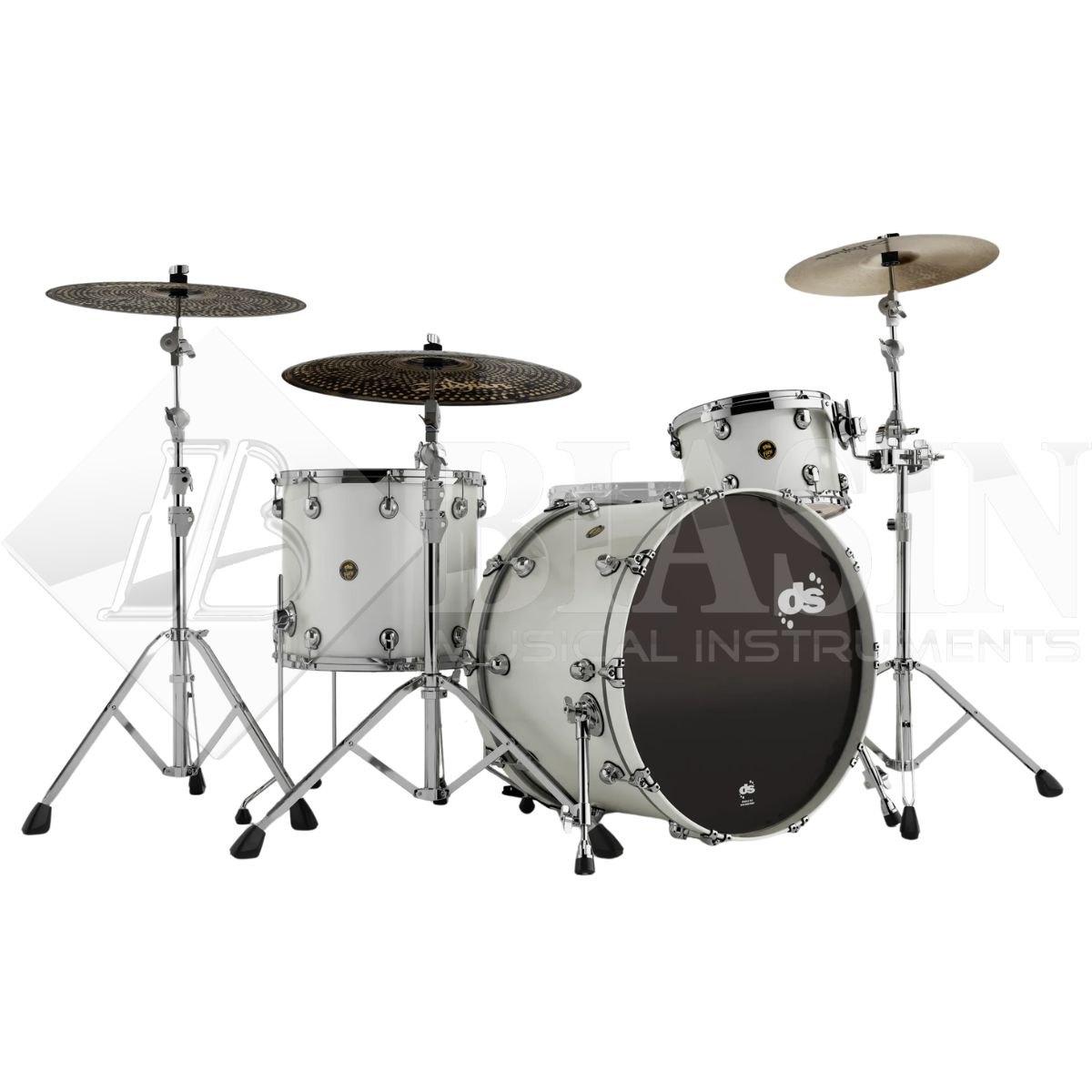 DS DRUM Fury Rock Kit Maple Shell Pack 3 pezzi White Pearl Lacquer 24/13/16
