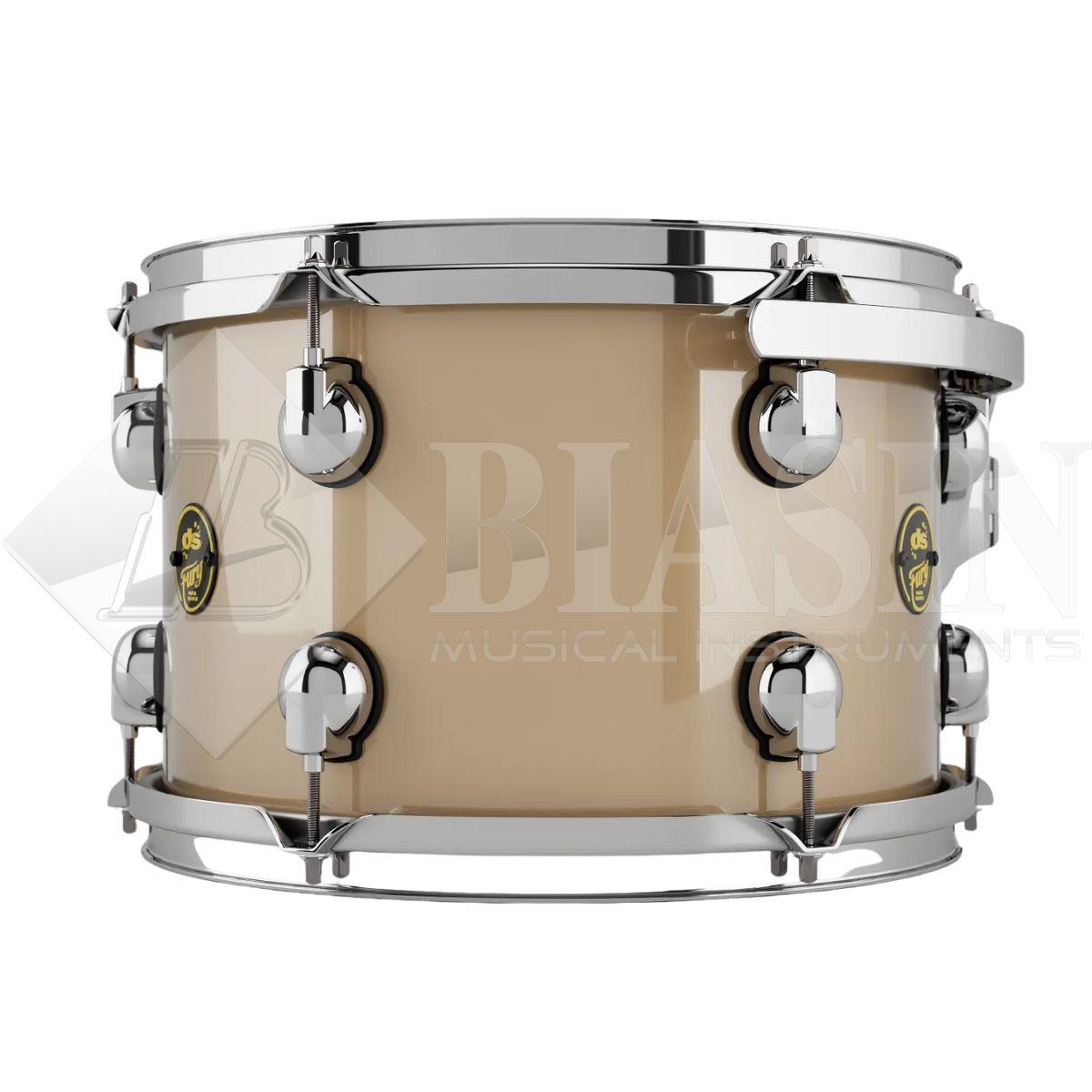 DS DRUM Fury Rock Kit Maple Shell Pack 3 pezzi Caramel Brass Lacquer 24/13/16