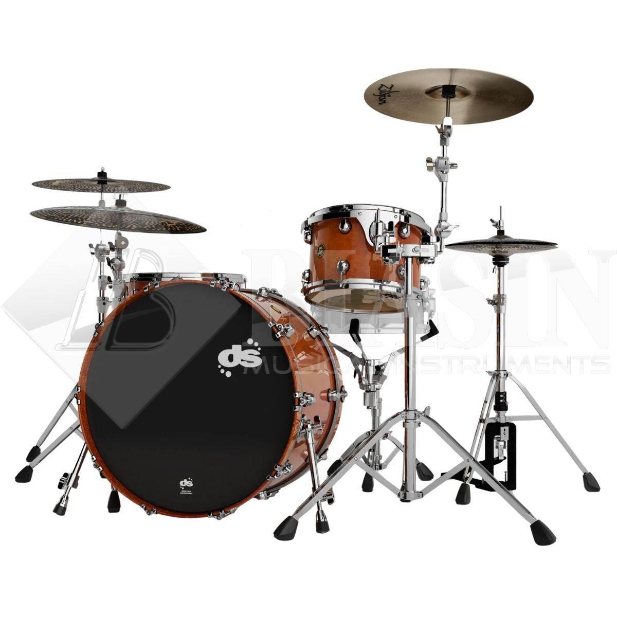DS DRUM Fury Rock Kit Maple Shell Pack 3 pezzi Whisky Lacquer 24/13/16