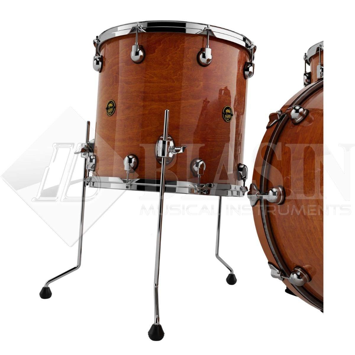 DS DRUM Fury Rock Kit Maple Shell Pack 3 pezzi Whisky Lacquer 24/13/16