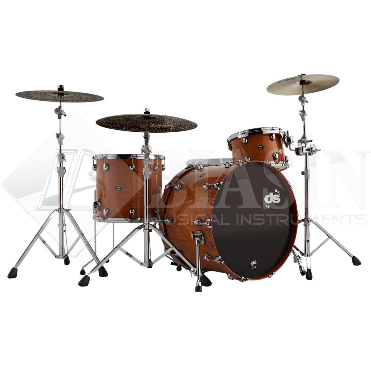 DS DRUM Fury Rock Kit Maple Shell Pack 3 pezzi Whisky Lacquer 24/13/16