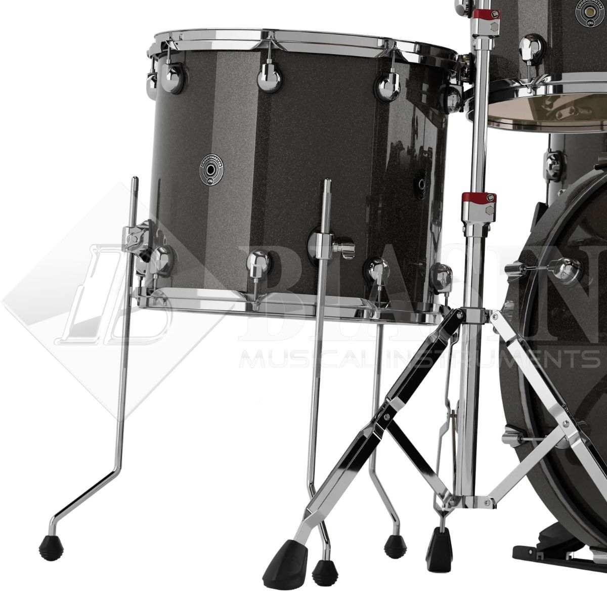 DS DRUM GrooveMaster Studio Kit Birch 5 pezzi Black Galaxy Wrap 22/10/12/16/14SD + Hardware 300 Series<br />