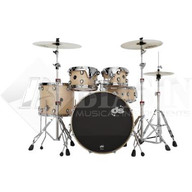 DS DRUM GrooveMaster Studio Kit Birch 5 pezzi Natural Hard Satin 22/10/12/16/14SD + Hardware 300 Series