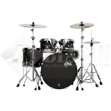 DS DRUM GrooveMaster Studio Kit Birch 5 pezzi Black Mist Stain Hard Satin 22/10/12/16/14SD + Hardware 300 Series