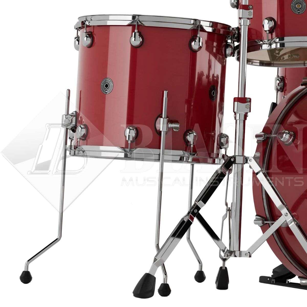 DS DRUM GrooveMaster Studio Kit Birch 5 pezzi Spicy Red Lacquer 22/10/12/16/14SD + Hardware 300 Series