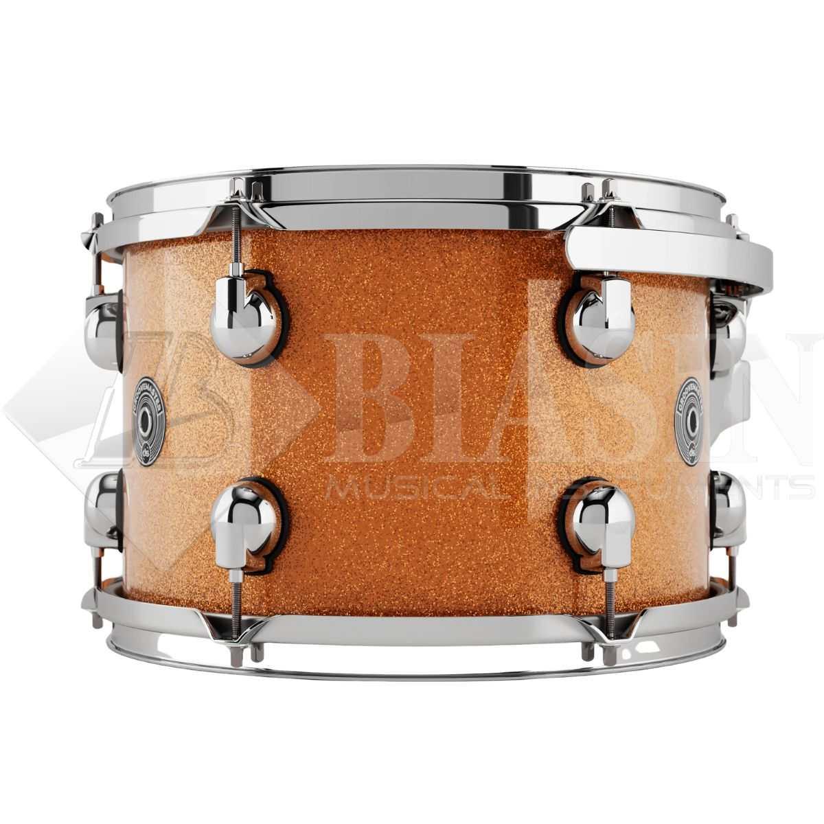 DS DRUM GrooveMaster Club Kit Birch 5 pezzi Orange Galaxy Wrap 20/10/12/16/14SD + Hardware 300 Series