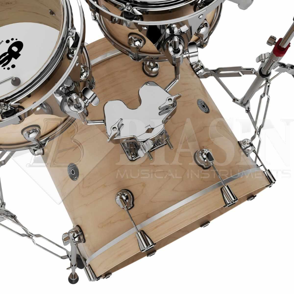 DS DRUM GrooveMaster Club Kit Birch 5 pezzi Natural Hard Satin 20/10/12/16/14SD + Hardware 300 Series
