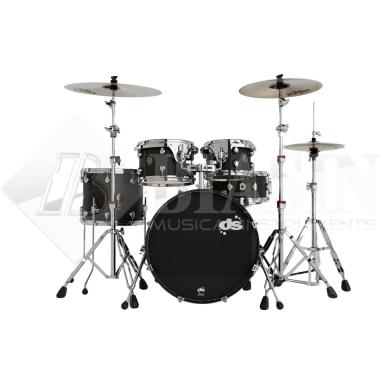 DS DRUM GrooveMaster Club Kit Birch 5 pezzi Black Mist Stain Hard 20/10/12/16/14SD + Hardware 300 Series<br />
