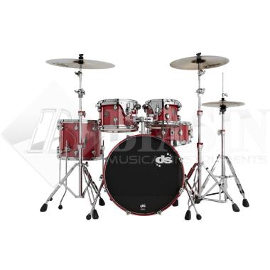 DS DRUM GrooveMaster Club Kit Birch 5 pezzi Spicy Red 20/10/12/16/14SD + Hardware 300 Series<br />