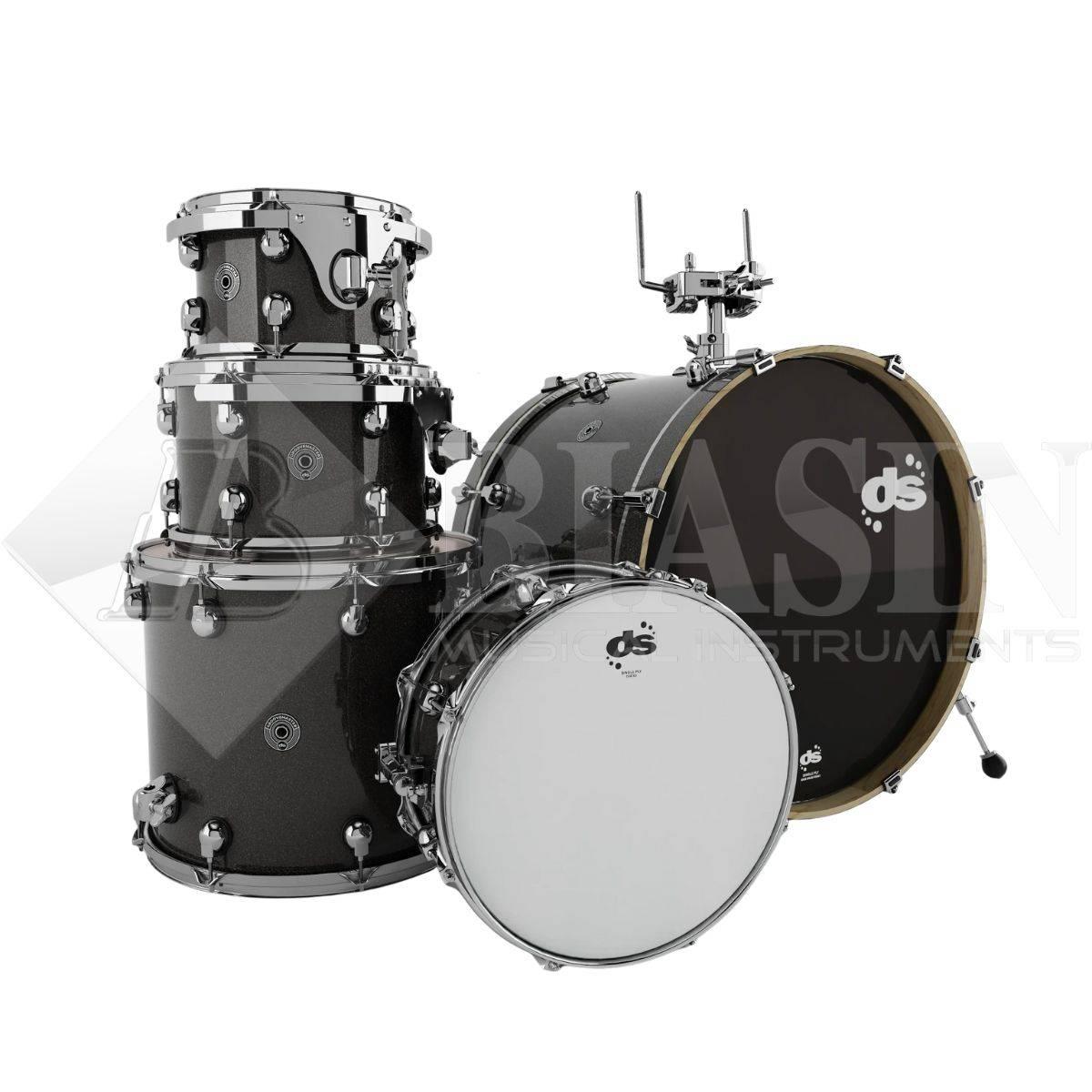DS DRUM GrooveMaster Studio Kit Birch Shell Pack 5 pezzi Black Galaxy Wrap 22/10/12/16/14SD