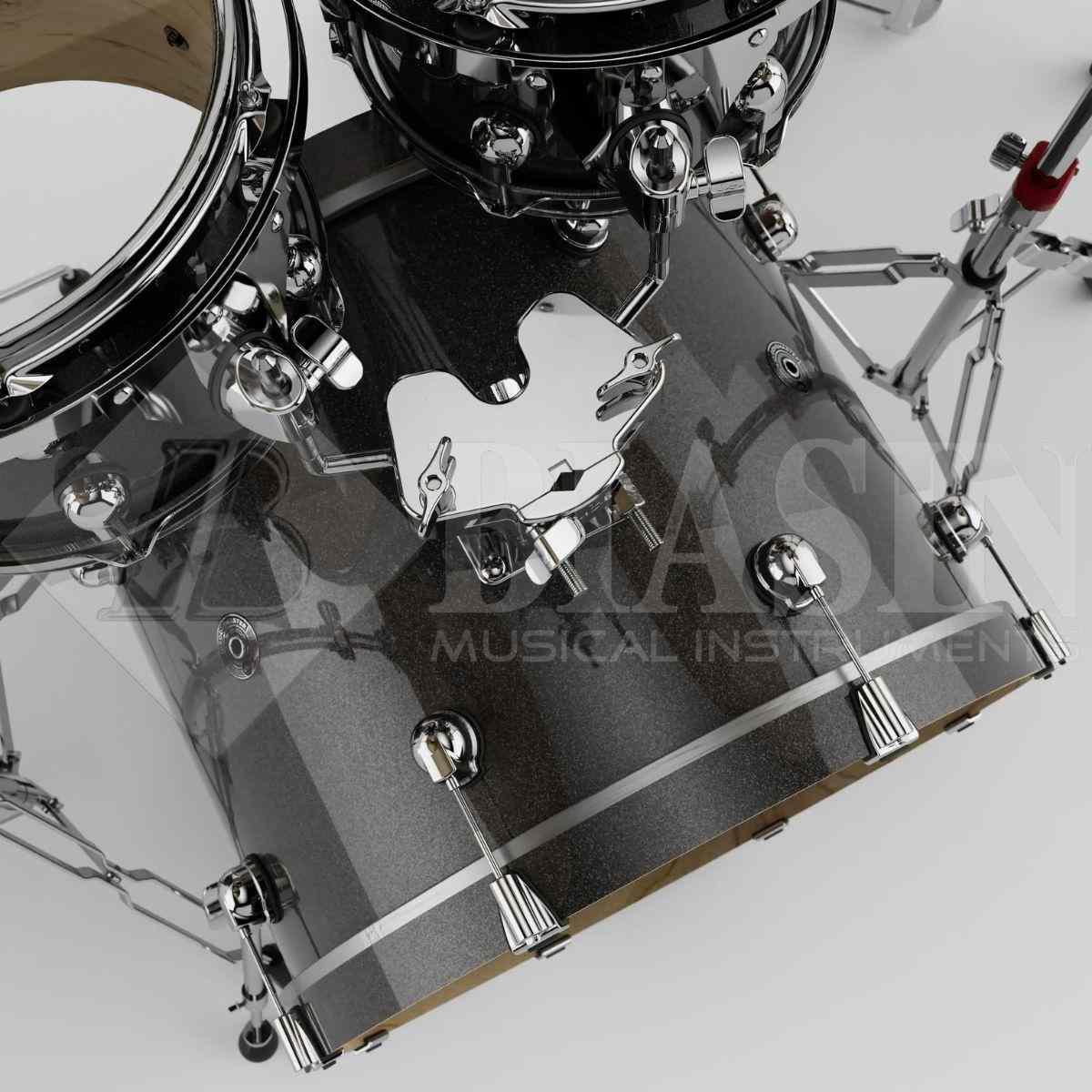 DS DRUM GrooveMaster Studio Kit Birch Shell Pack 5 pezzi Black Galaxy Wrap 22/10/12/16/14SD