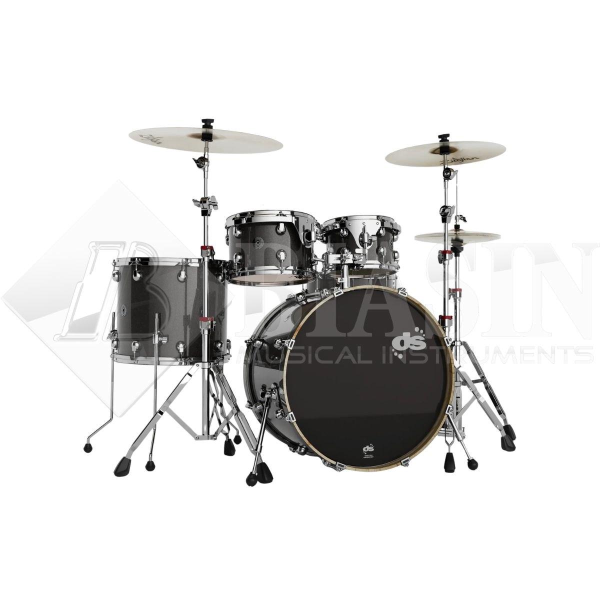 DS DRUM GrooveMaster Studio Kit Birch Shell Pack 5 pezzi Black Galaxy Wrap 22/10/12/16/14SD