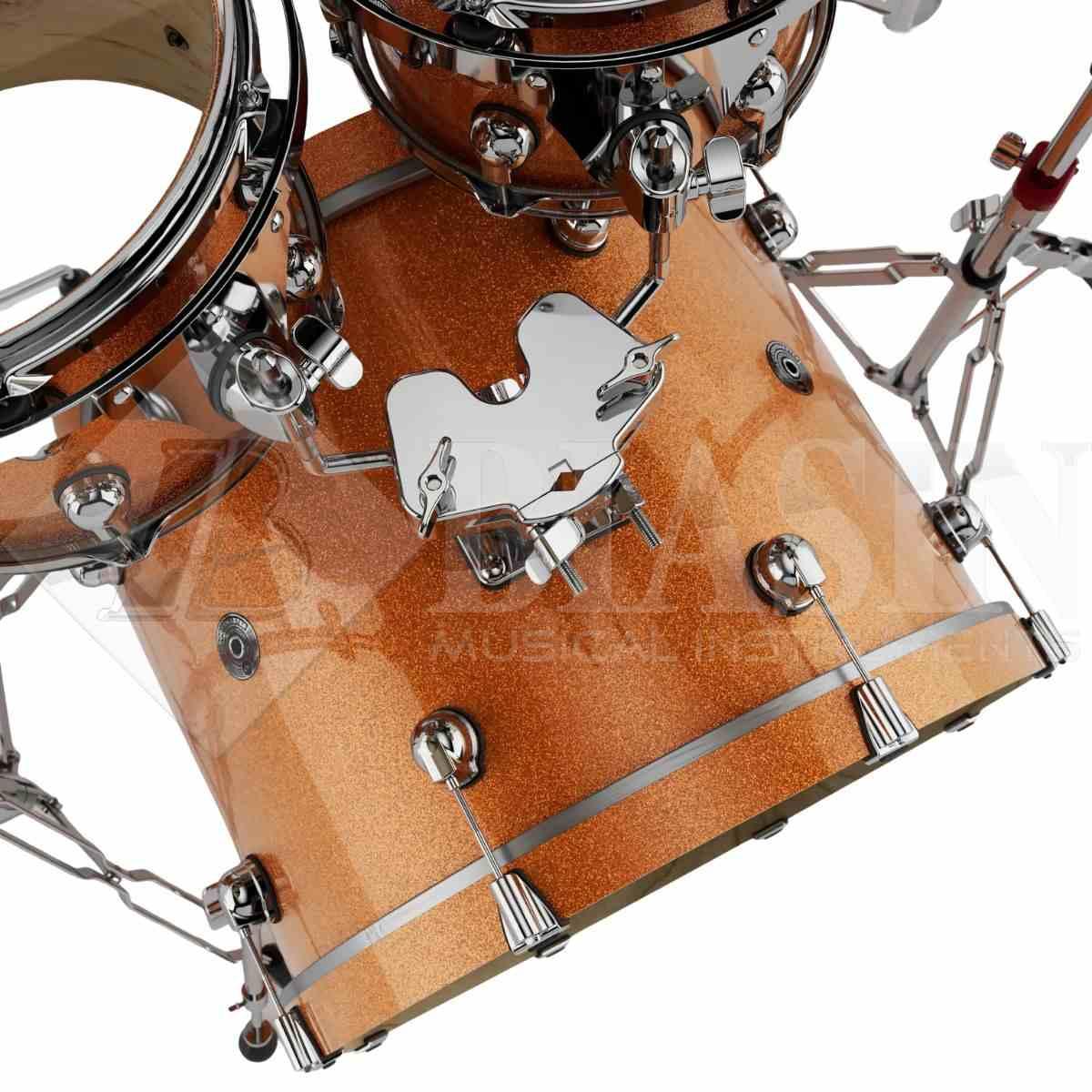 DS DRUM GrooveMaster Studio Kit Birch Shell Pack 5 pezzi Orange Galaxy Wrap 22/10/12/16/14SD<br />