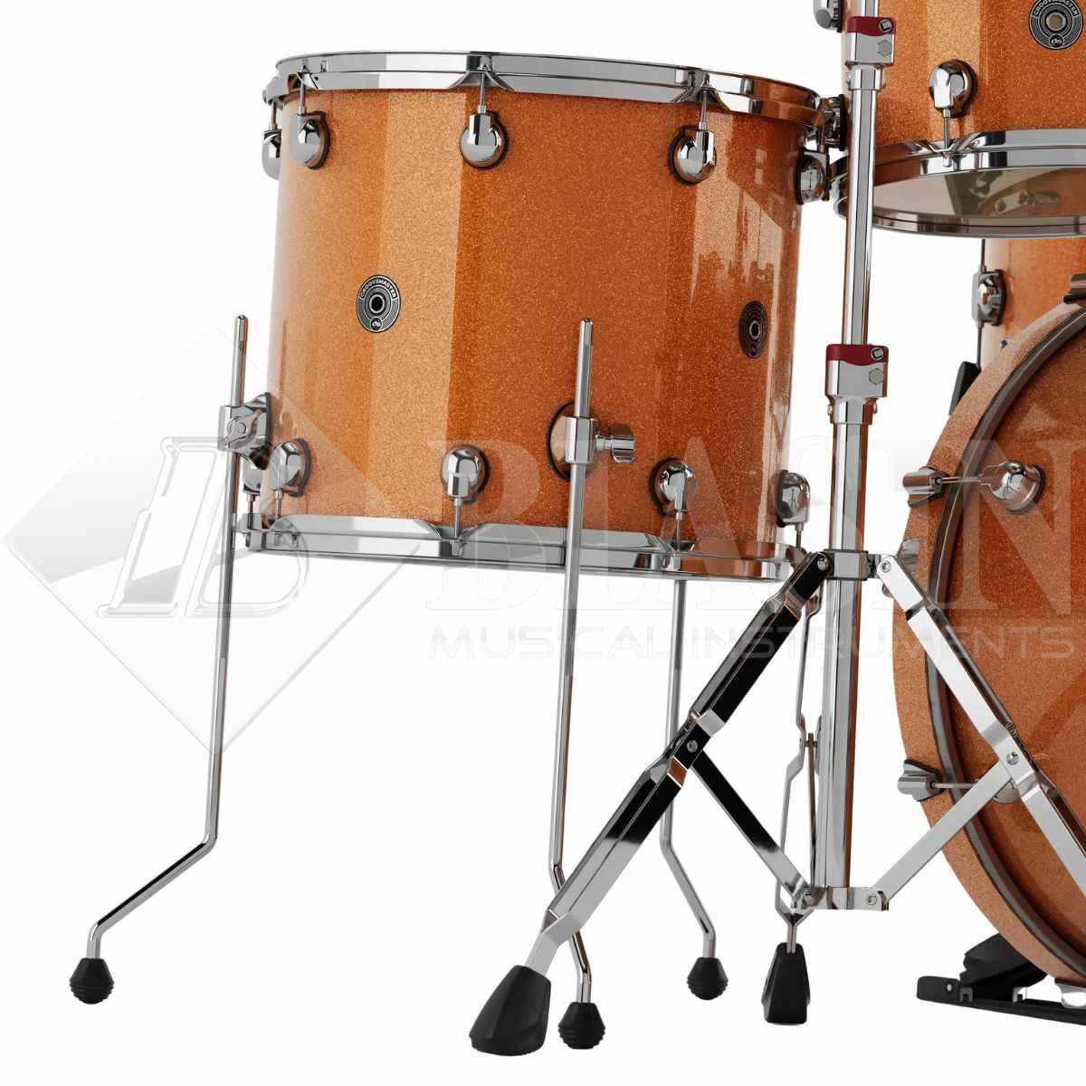 DS DRUM GrooveMaster Studio Kit Birch Shell Pack 5 pezzi Orange Galaxy Wrap 22/10/12/16/14SD<br />