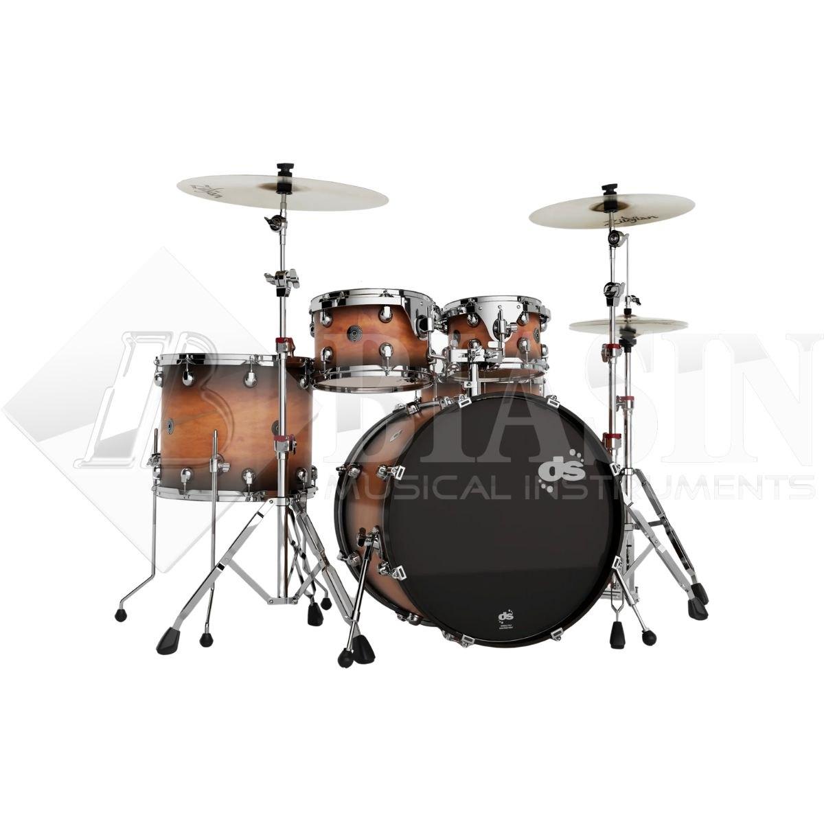 DS DRUM GrooveMaster Studio Kit Birch Shell Pack 5 pezzi Amber Burst 22/10/12/16/14SD
