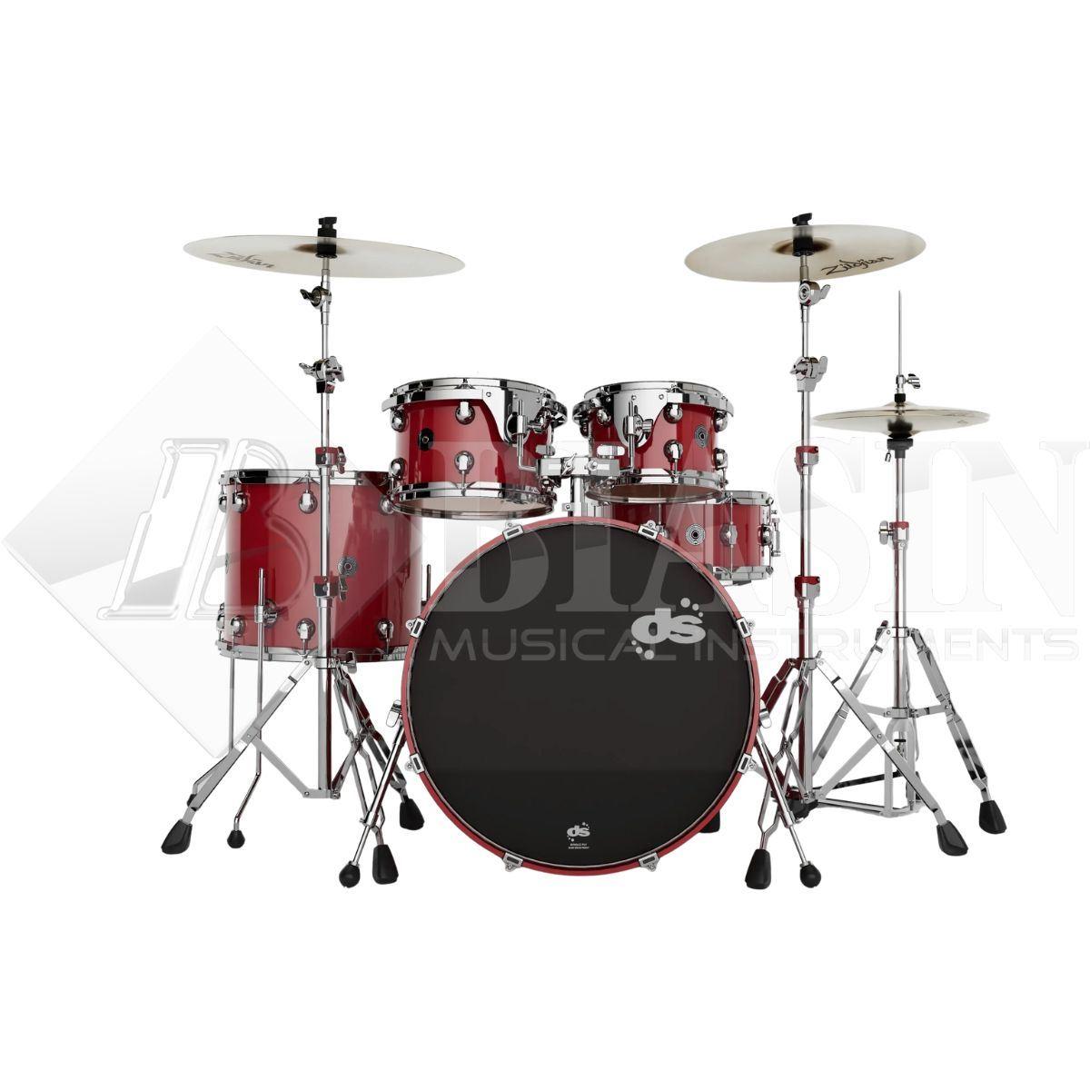 DS DRUM GrooveMaster Studio Kit Birch Shell Pack 5 pezzi Spicy Red Lacquer 22/10/12/16/14SD