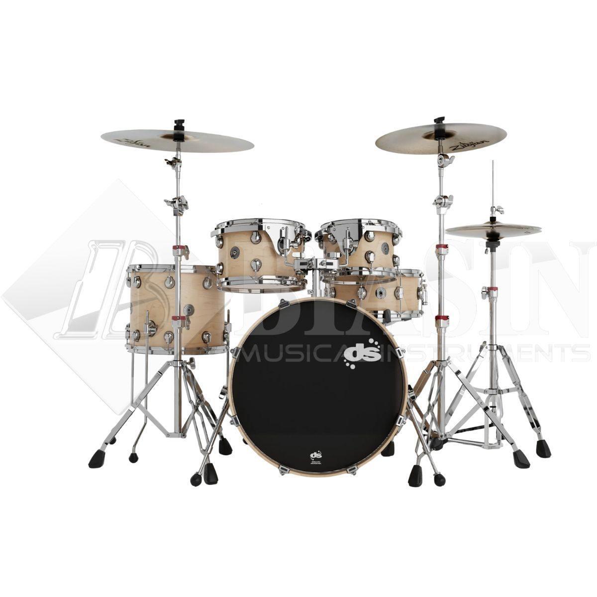 DS DRUM GrooveMaster Club Kit Birch Shell Pack 5 pezzi Natural Hard Satin 20/10/12/14/14SD
