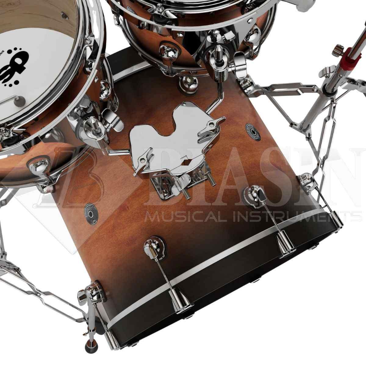 DS DRUM GrooveMaster Club Kit Birch Shell Pack 5 pezzi Amber Burst 20/10/12/14/14SD