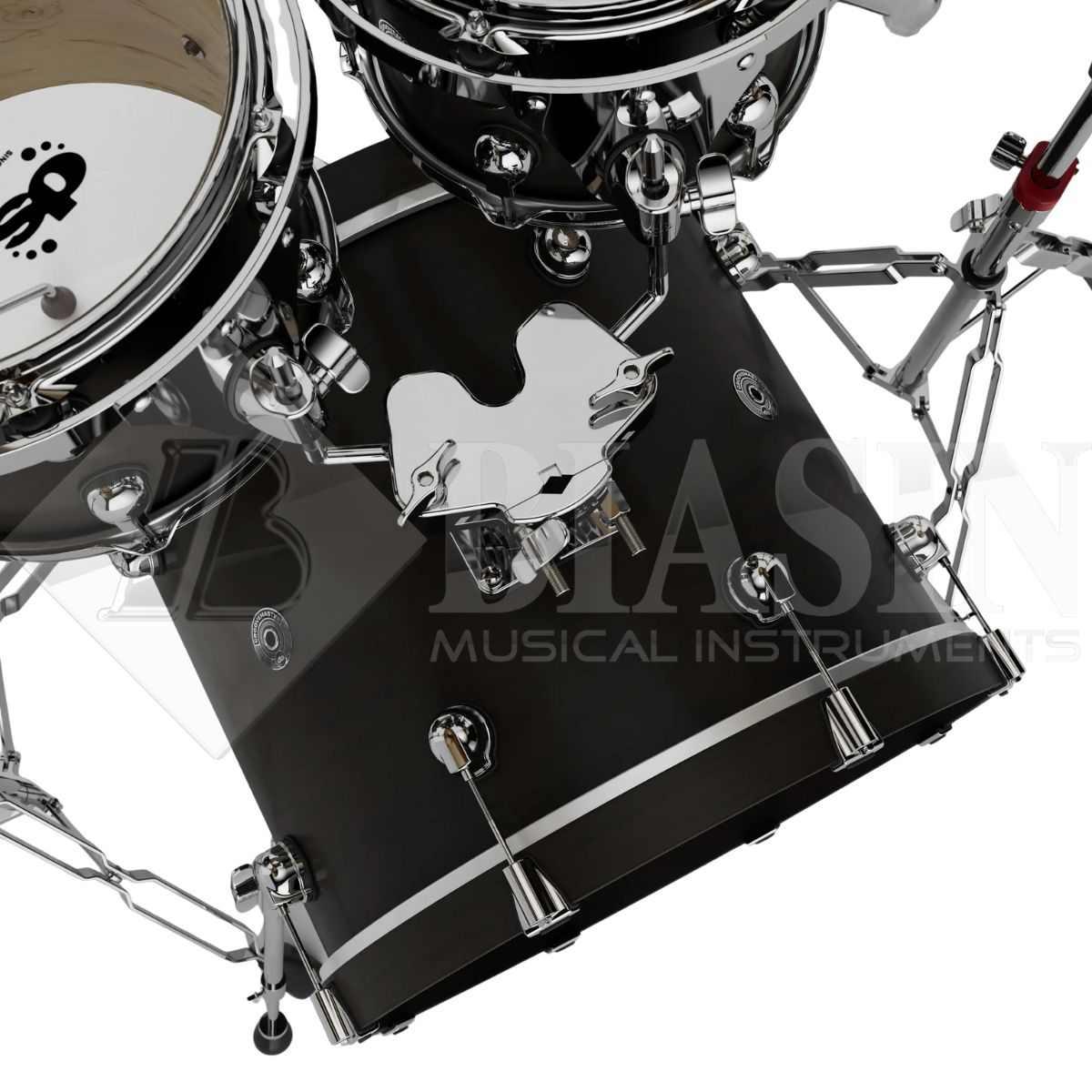 DS DRUM GrooveMaster Club Kit Birch Shell Pack 5 pezzi Black Mist Stain Hard Satin 20/10/12/14/14SD