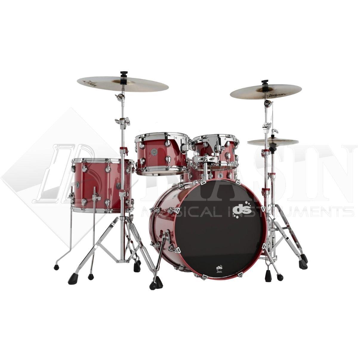 DS DRUM GrooveMaster Club Kit Birch Shell Pack 5 pezzi Spicy Red 20/10/12/14/14SD<br />