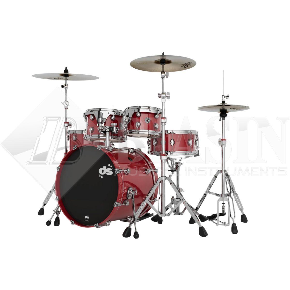 DS DRUM GrooveMaster Club Kit Birch Shell Pack 5 pezzi Spicy Red 20/10/12/14/14SD<br />