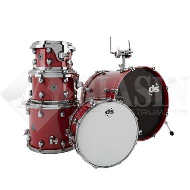 DS DRUM GrooveMaster Club Kit Birch Shell Pack 5 pezzi Spicy Red 20/10/12/14/14SD