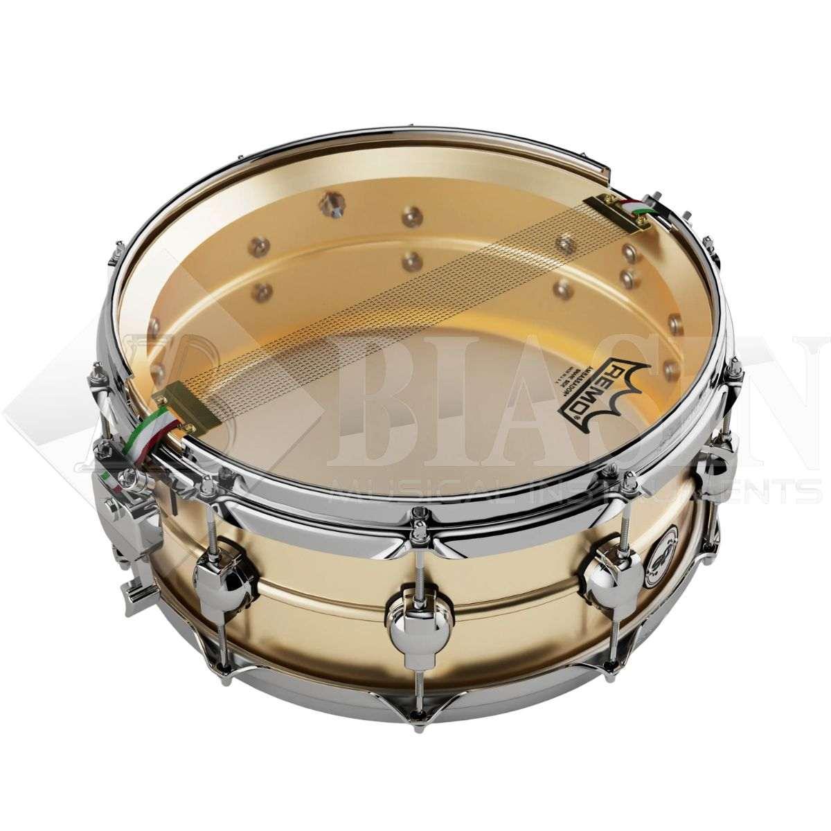 DS DRUM RCS 14x6 Seamless Brass Rullante in Ottone