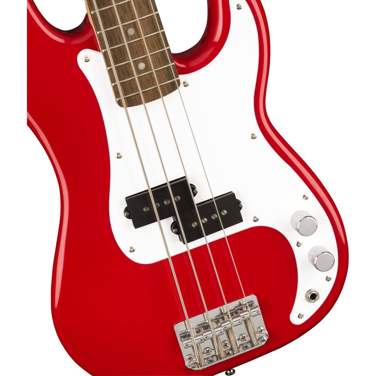 Fender mini precision lrl wpg dakota red basso elettrico 4 corde