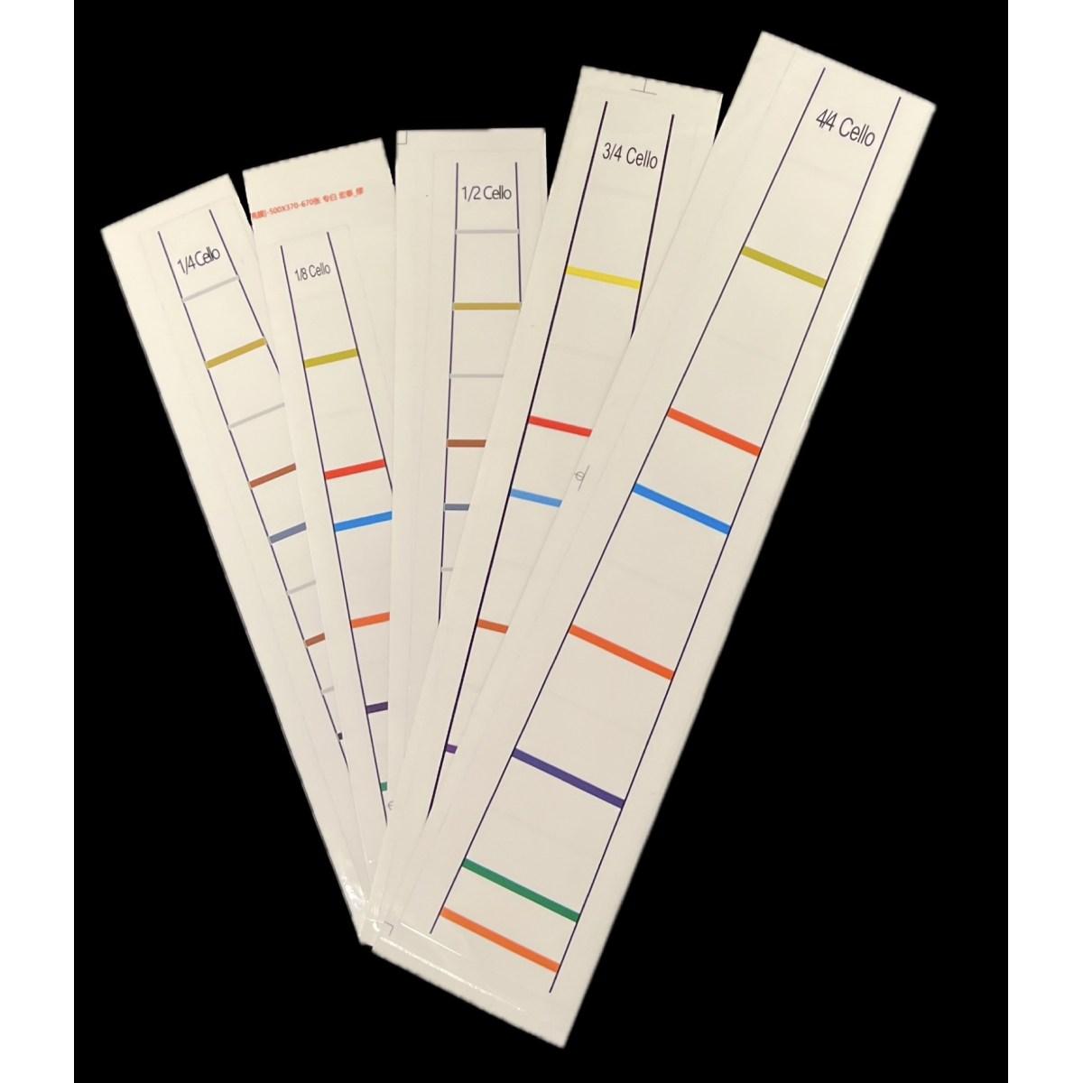 Fps cello adesivo per posizione dita violoncello