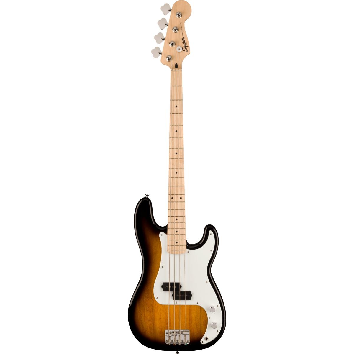 Fender sonic precision bass mn wpg 2 tone sunburst basso elettrico 4 corde