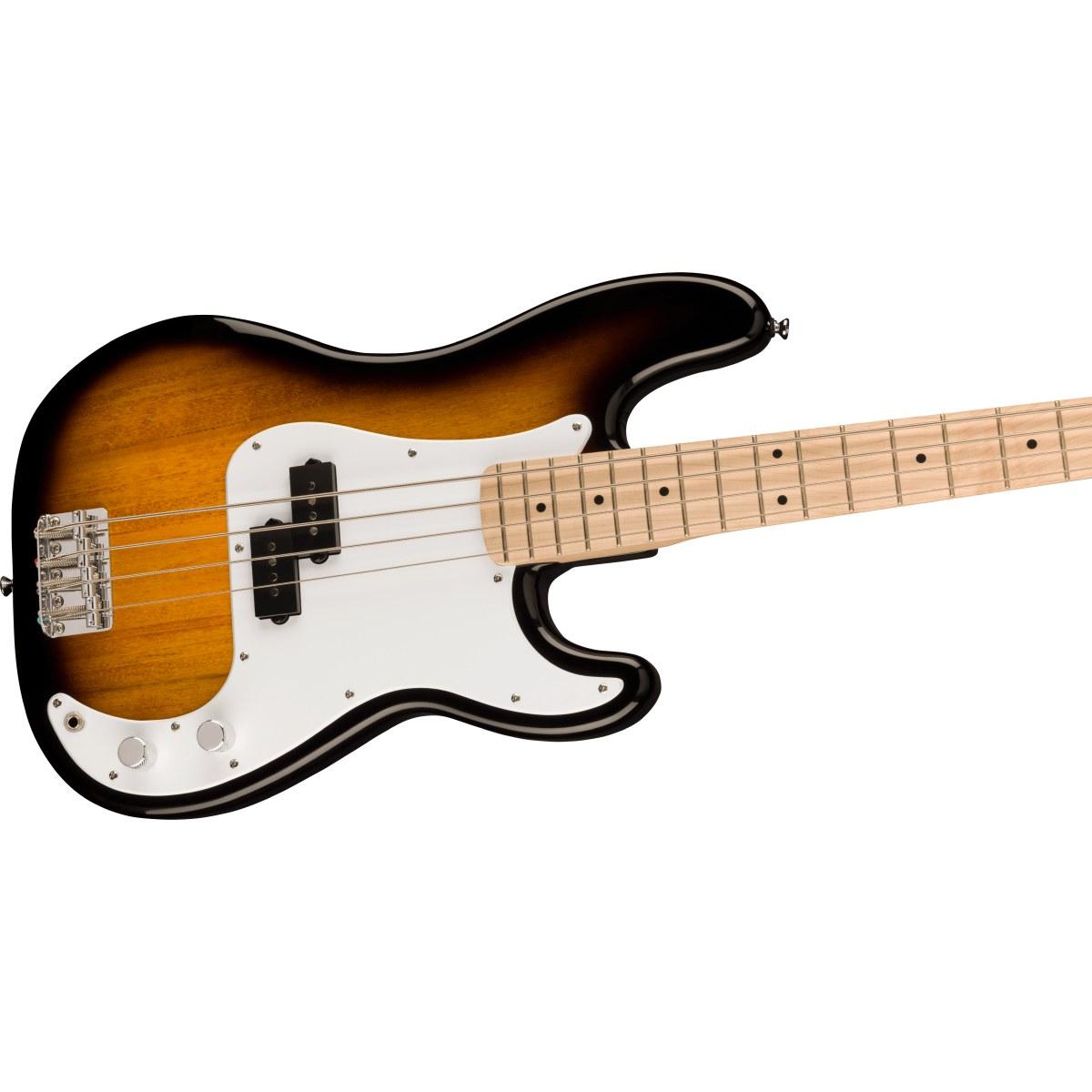 Fender sonic precision bass mn wpg 2 tone sunburst basso elettrico 4 corde