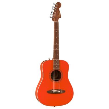 Fender california standard redondo mini fiesta red chitarra acustica