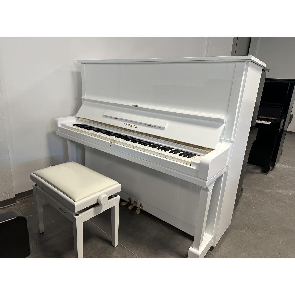 Yamaha u3h white pianoforte verticale bianco sn 2113121