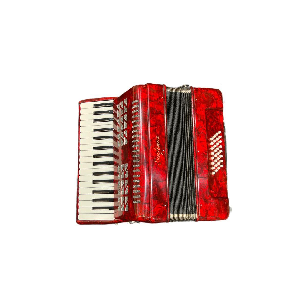 Sinfonia fisarmonica 32 bassi rossa