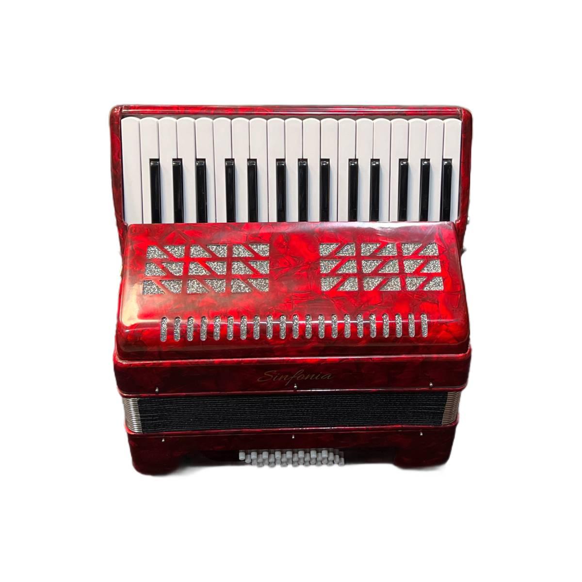 Sinfonia fisarmonica 32 bassi rossa