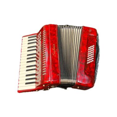 Sinfonia fisarmonica 32 bassi rossa