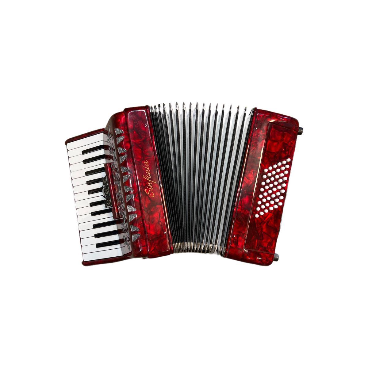 Sinfonia fisarmonica 48 bassi rossa