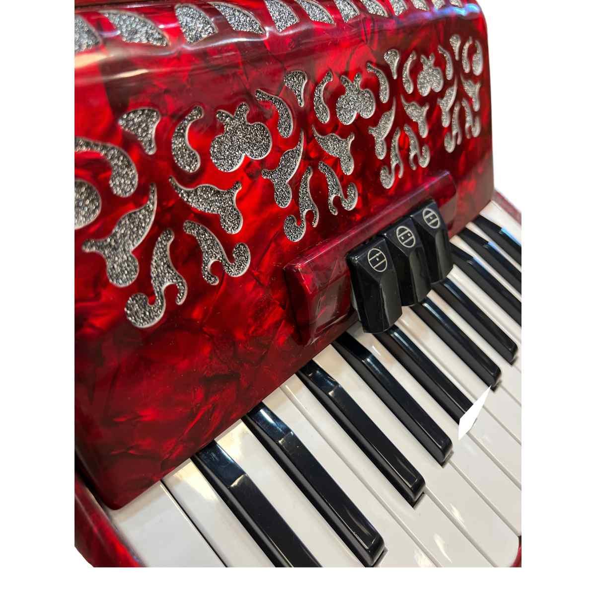 Sinfonia fisarmonica 48 bassi rossa