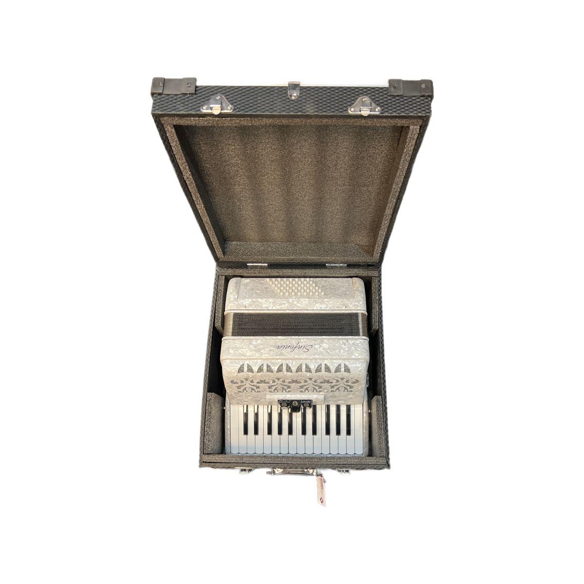 Sinfonia fisarmonica 48 bassi white