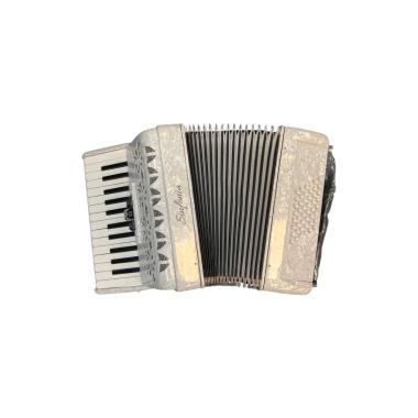 Sinfonia fisarmonica 48 bassi white