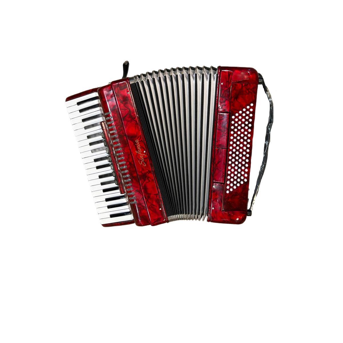 Sinfonia fisarmonica 96 bassi rossa