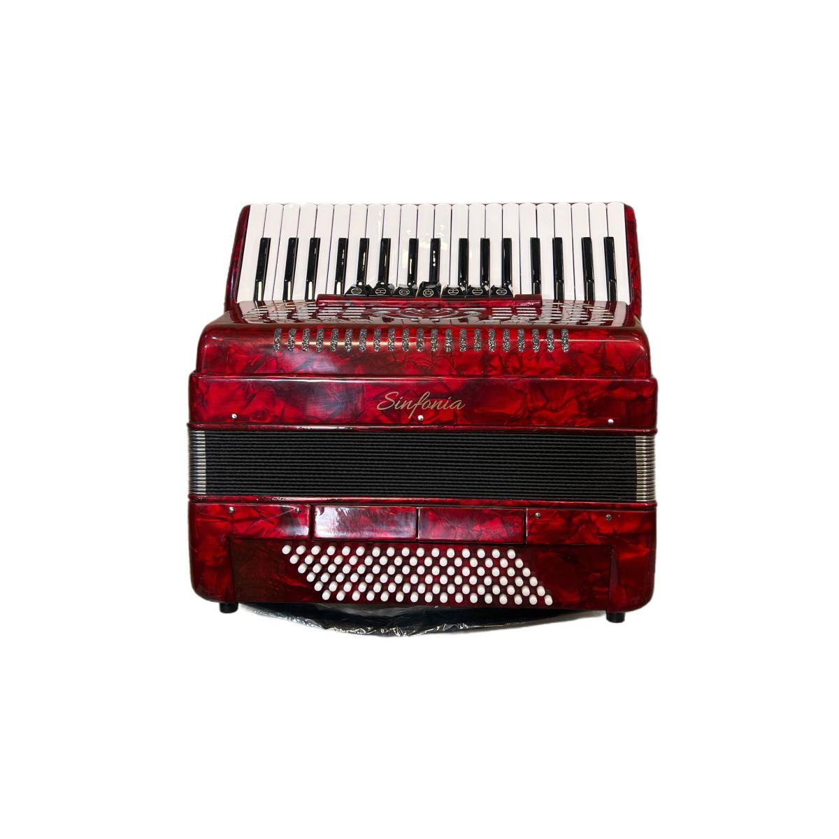 Sinfonia fisarmonica 96 bassi rossa