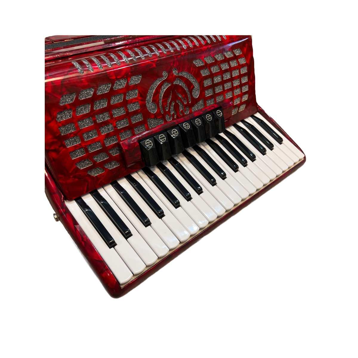 Sinfonia fisarmonica 96 bassi rossa