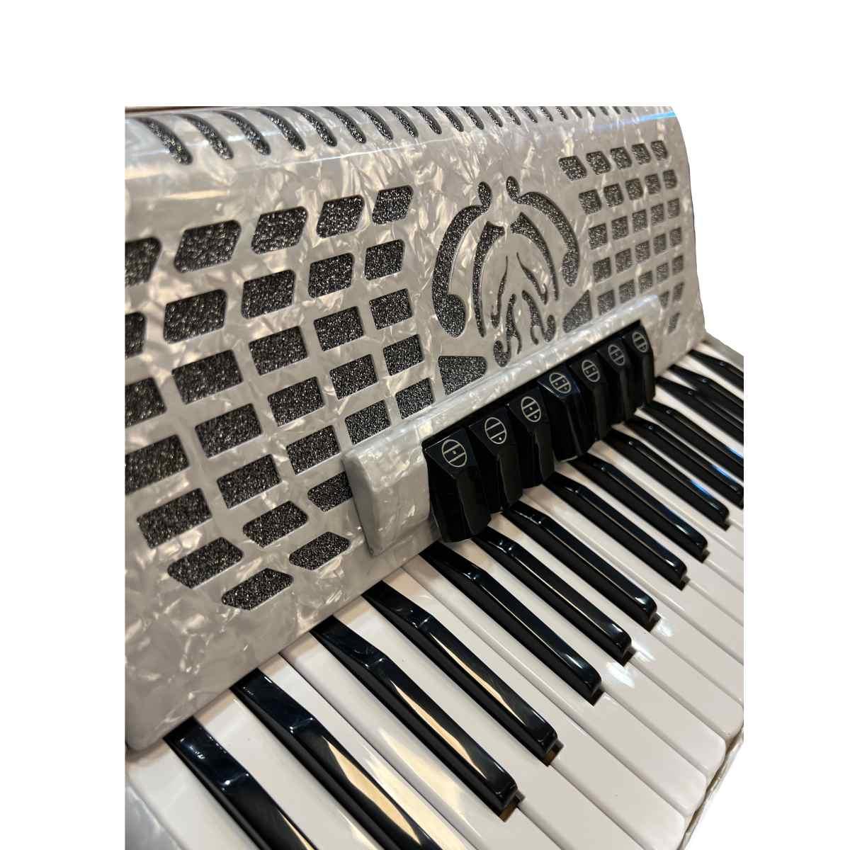 Sinfonia fisarmonica 96 bassi white