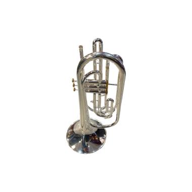 BBRASS 90S TROMBONE MARCHING IN Bb  SILVER PLATED