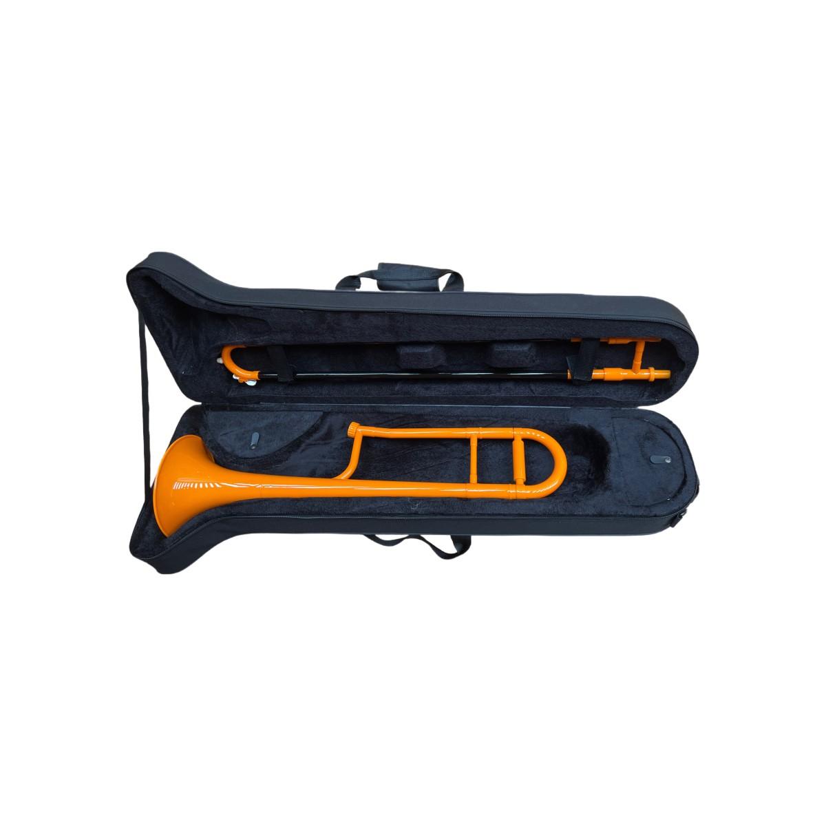 Cigalini pl-tn-og orange trombone tenore in plastica arancione