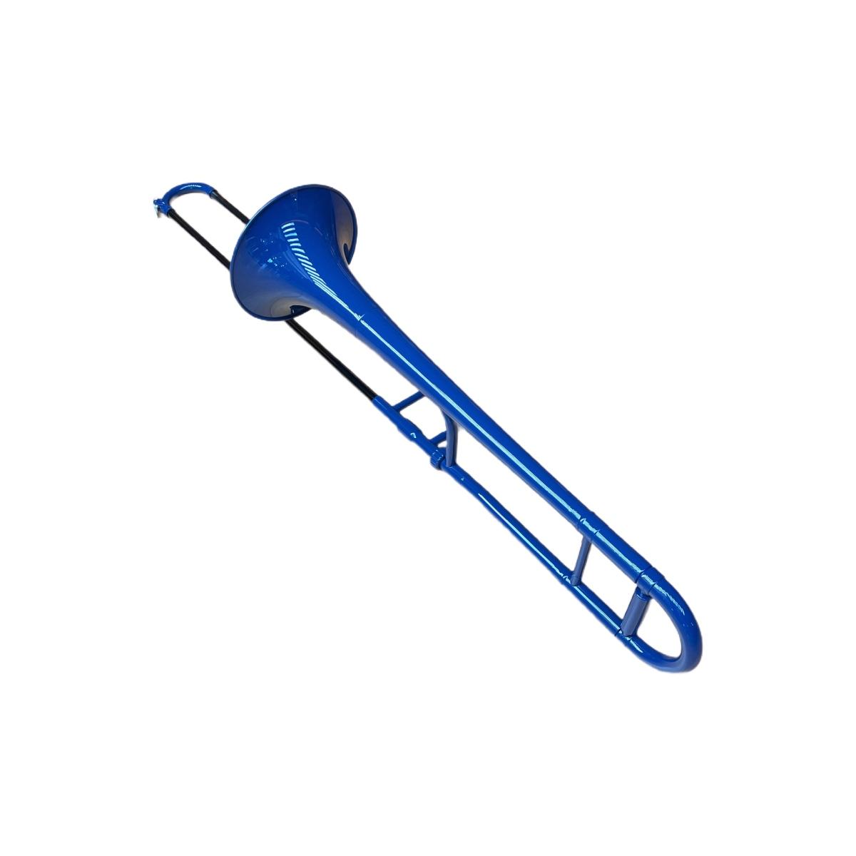Cigalini pl-tn-bu blu trombone tenore in plastica