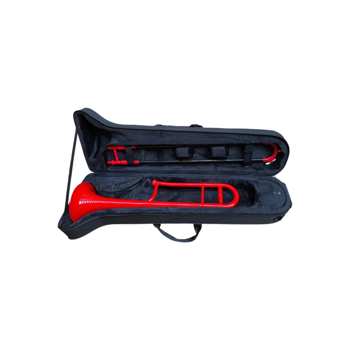 Cigalini pl-tn-rd red trombone tenore in plastica rosso