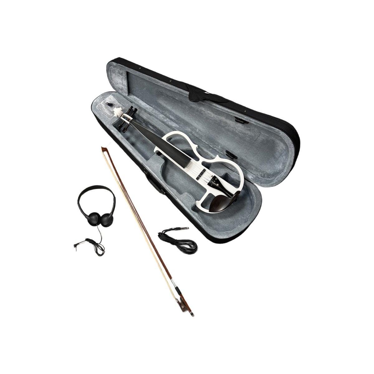 Ev44wt white violino elettrico 4/4