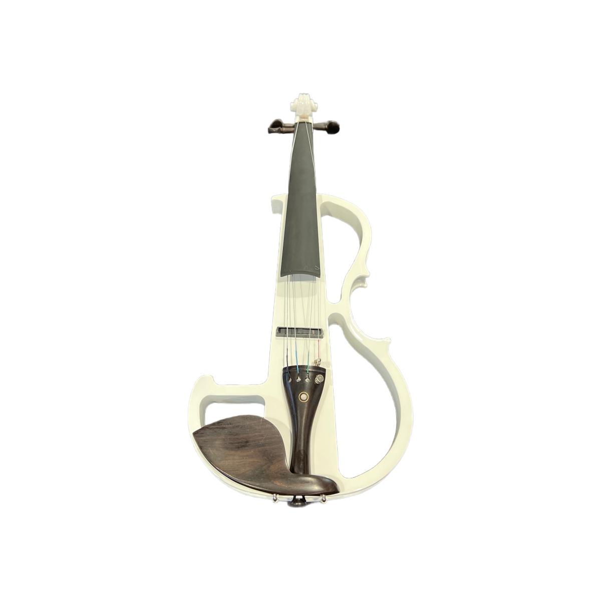 Ev44wt white violino elettrico 4/4